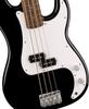 Fender Squier by Fender Squier Electric Bass Squier Precision Laurel White Black с мягким чехлом Sonic™ Bass®, накладкой на гриф, пикгардом,