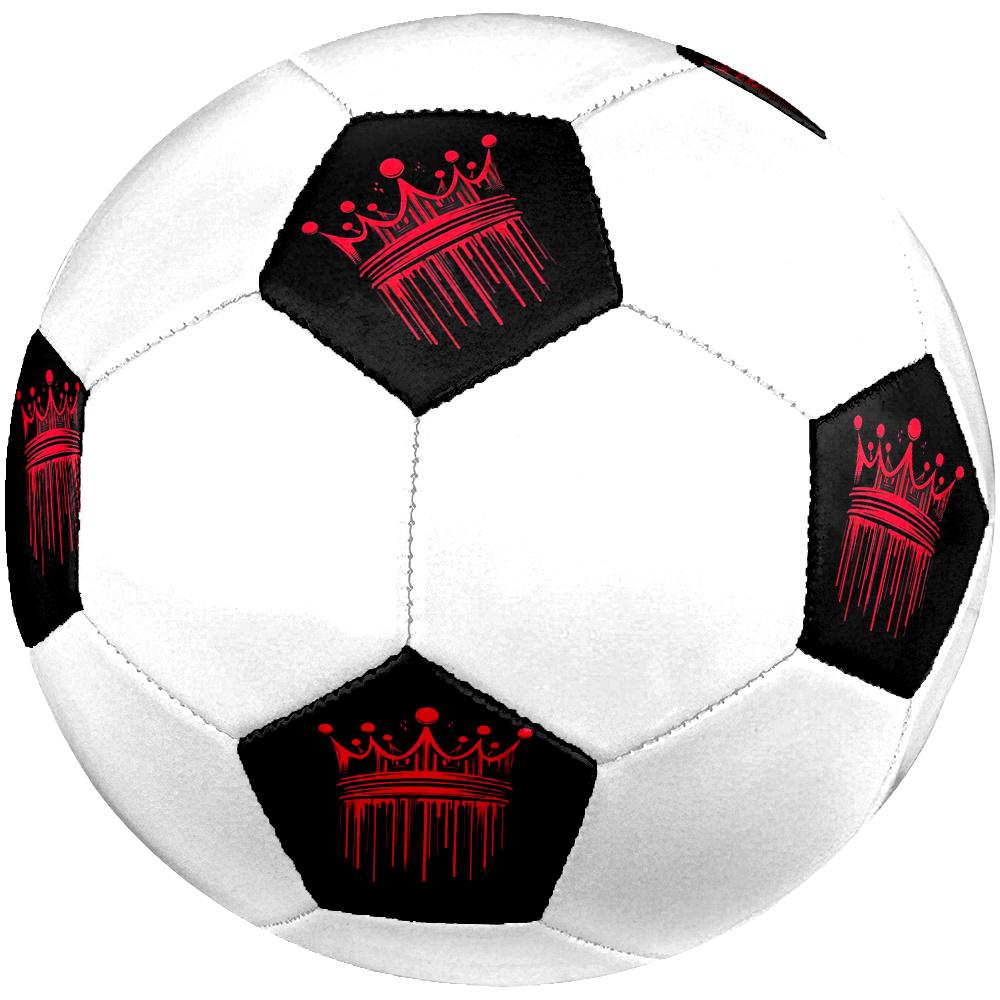 1pc Crown Symbol Soccer Ball Size 5 Football Machine Sewn Indoor/Outdoor Universal Football Q68