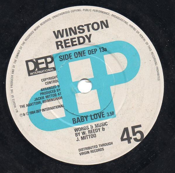 7-дюймовая пластинка WINSTON REEDY Baby Love Instant Buzz DEP13 DEP Internation 1984 Великобритания Регги Ска Даб Б/у
