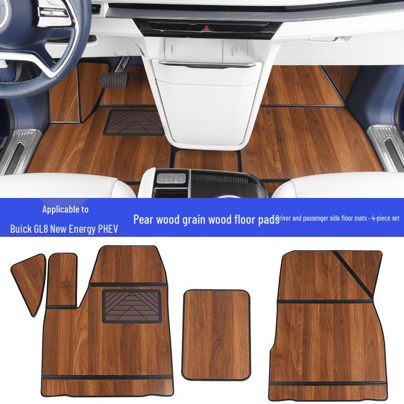 Обновление интерьера Buick GL8 PHEV 2024-2025: Паркетная доска из массива и коврики с полным покрытием.