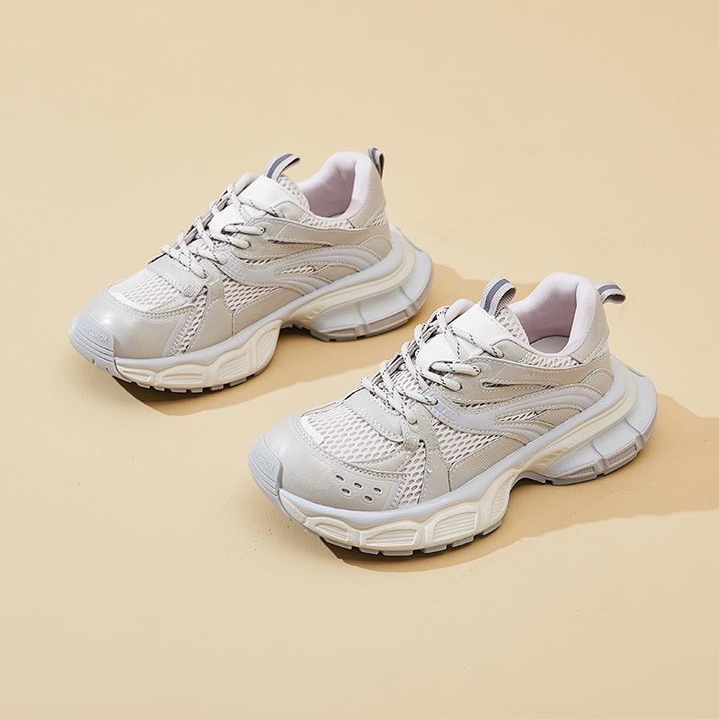 Новые женские кроссовки, модные спортивные одинарные кроссовки на толстой подошве