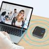 Eppfun SK001 Ультра Конференц-микрофон-спикер с всенаправленным звуком, 4 эхо- и шумоподавления, для онлайн-встреч, Bluetooth, 360° захват звука,