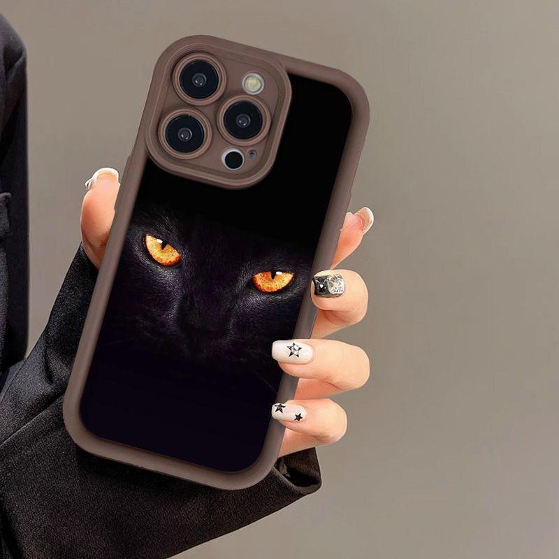 Подходит для чехла на мобильный телефон iPhone16 Apple 15promax/14 импортный новый 13 животное пара кот 12
