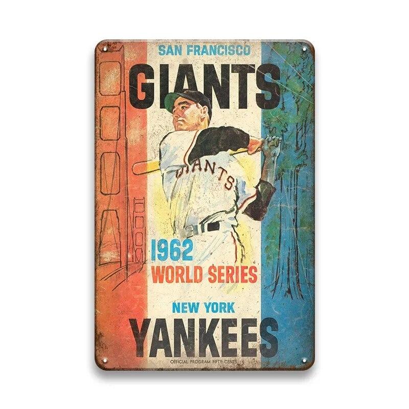 Лыжный бейсбол, металлический знак, австрийские винтажные постеры, спортивный клуб, лыжная металлическая доска, декоративная металлическая пластина, железная живопись, спортивная стена