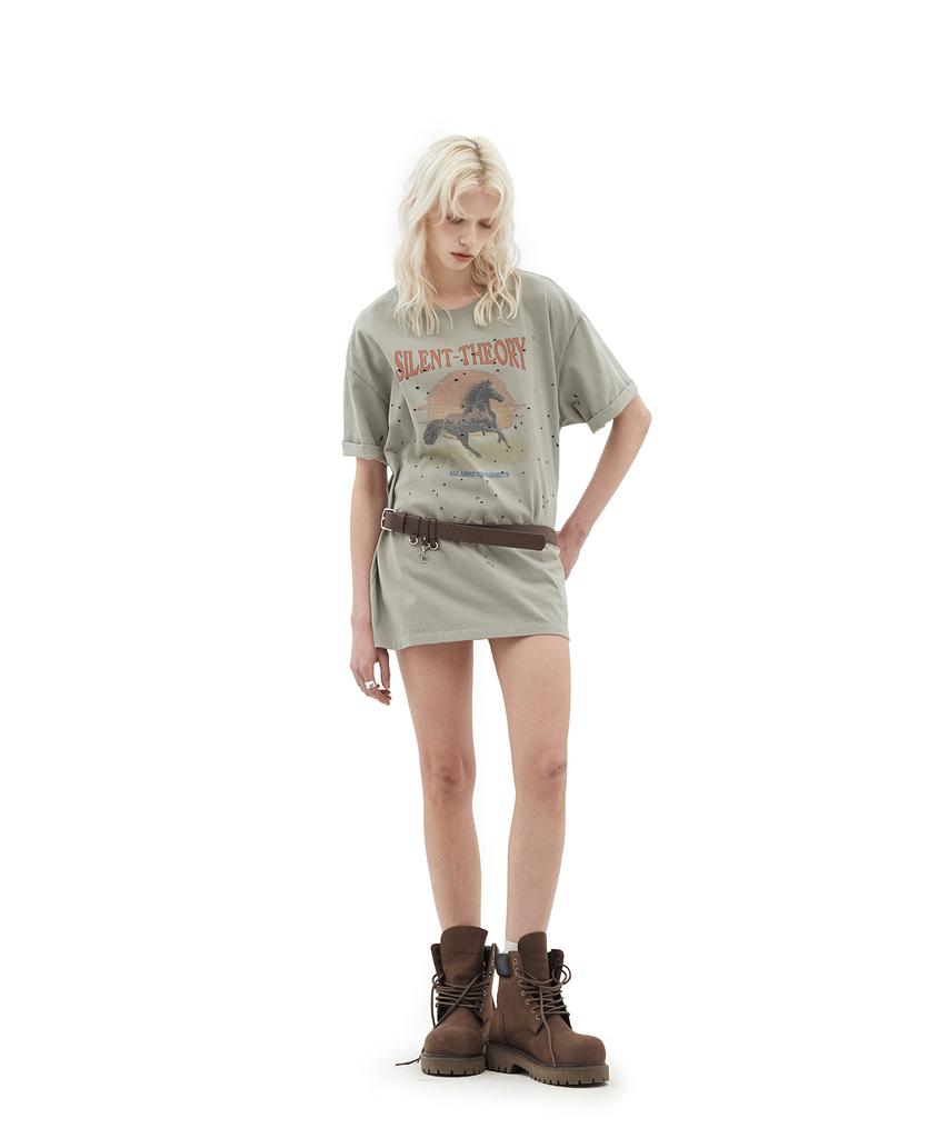 Depeugameoncheu Пояс с двумя кольцами [Коричневый]