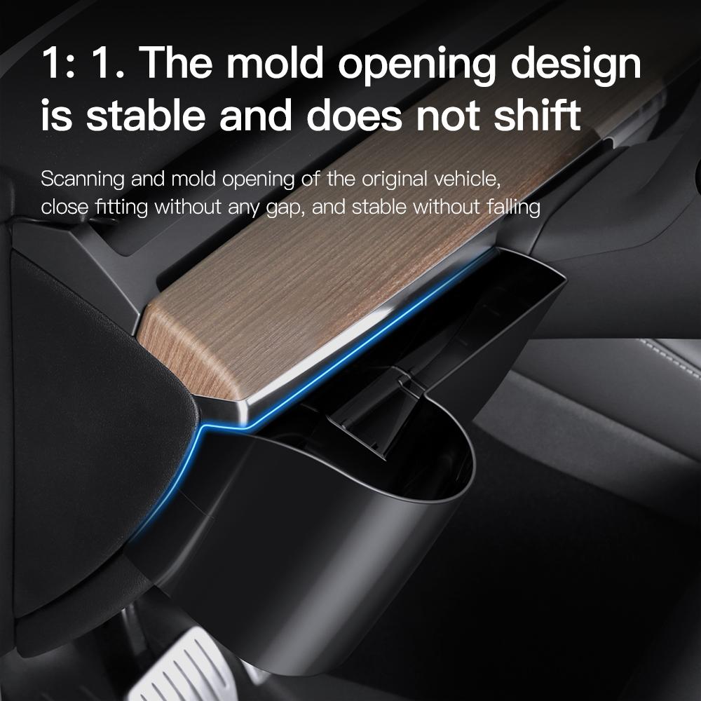 Для Tesla Model 3 Y, приборная панель, подстаканник для воды, материал ABS, ящик для хранения автомобильных аксессуаров, модель Y