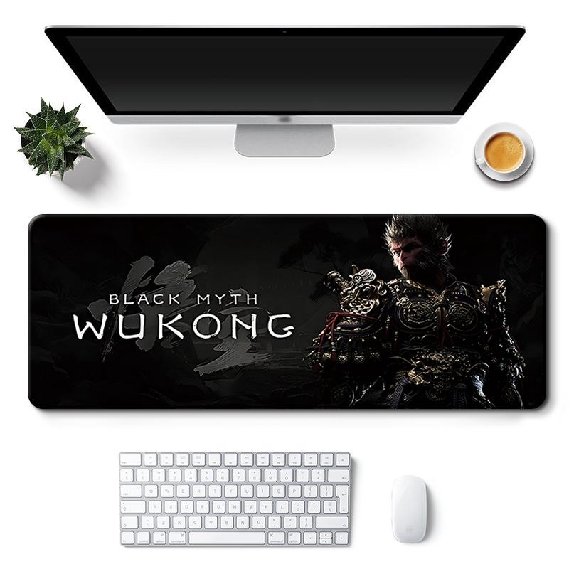 Черный коврик для мыши Myth Wukong для компьютерной игры, коврик для ноутбука, черный коврик для клавиатуры Myth Wukong, коврик для офисного стола, компьютерный коврик
