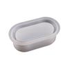 Silicone Planter Mold Oval Shape Flower Pot Mold Storage Holder Vase Resin Mold for Concrete Cement Resin Mold DIY Craft