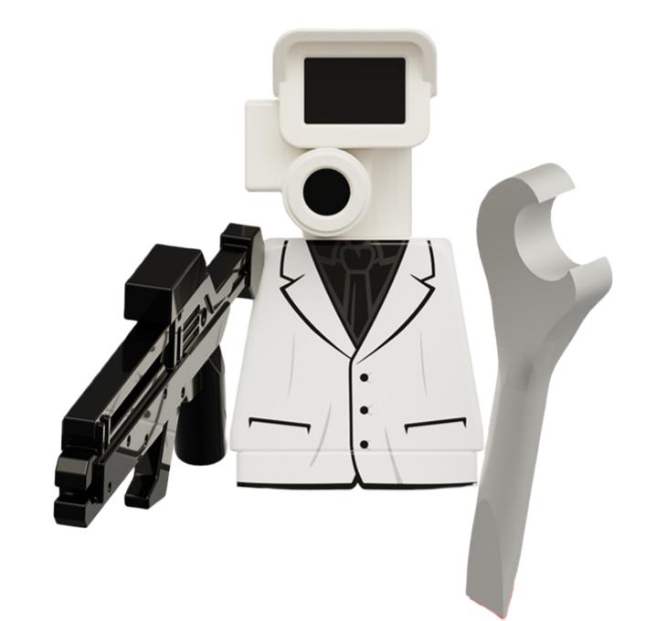 Нетоксичные строительные блоки Skibidi Toilet Man Moc Kdl818 Lg1009 Аксессуары для дома Титан ТВ-монитор Speakman Фигурки Игрушки Для подарка на день рождения