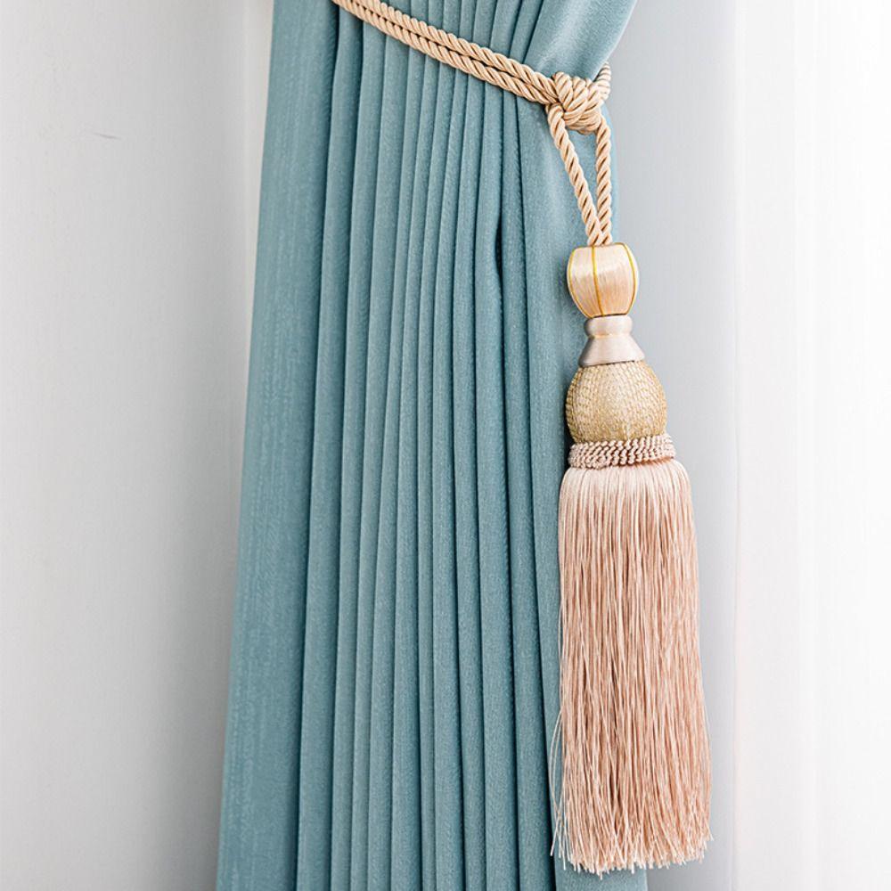 Punch-free Curtain Tiebacks No Installation Curtain Holder Curtain Tassels Tieback For Home Decor