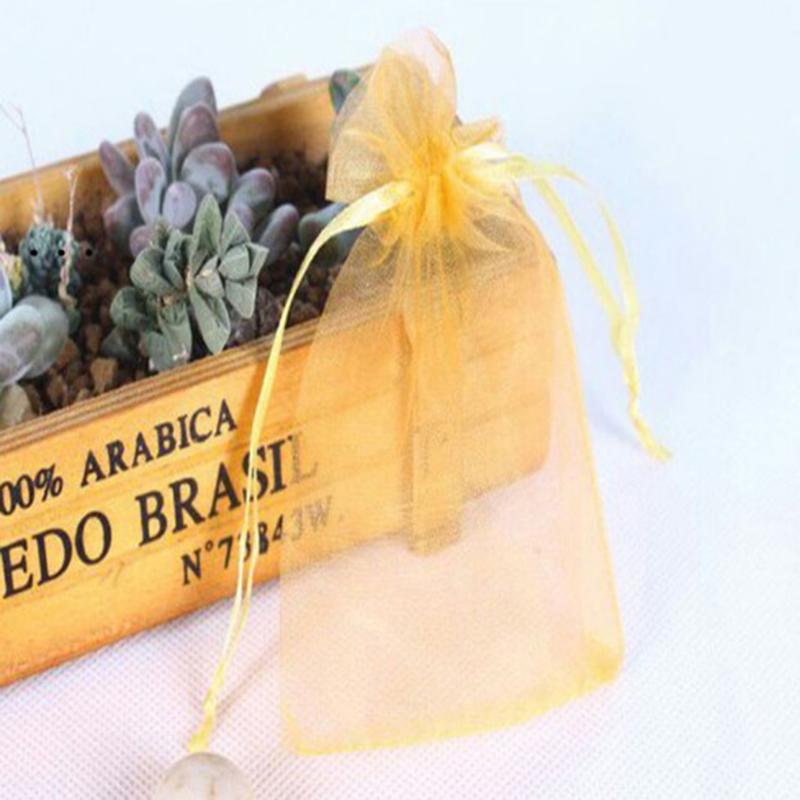 100 шт. свадебный рождественский подарок вытягиваемые органзовые мешочки ювелирные изделия упаковка дисплей