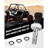 Brake Pressure Switch with Brake Line Seal Kit Compatible with Polaris Ranger XP 1000 -2024, RZR 2016-, Sportsman and General Replaces for Polaris