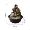 Mini Waterfall Indoor Fountains Resin Crafts Ornament Illuminated Decoration Tabletop