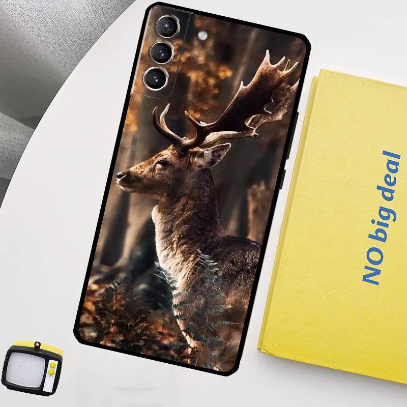Чехол Deer Funda для Samsung Galaxy S22 Ultra S23 FE S9 S10 Note 10 Plus Note 20 Ultra S20 S21 FE