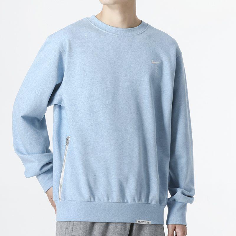 Nike Толстовки Мужские Синие С круглым вырезом Умеренные Другое DQ5821-494