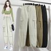 2025 Лето. Плюс Размер Эластичные Женские Длинные Брюки Брюки Свободные Повседневные Твердые Шаровары Большой размер 5XL