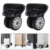 2x Luggage Wheels Replace Parts Swivel Flexible Universal Mute Easy To Install Smooth Travel Trunk