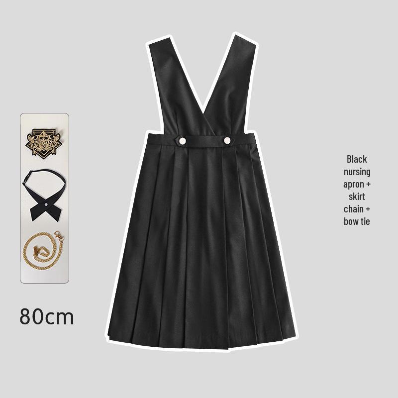 Японский комплект школьной формы JK: Аутентичная длинная юбка, защищающая грудь, для молодых леди от Ху Му Тао