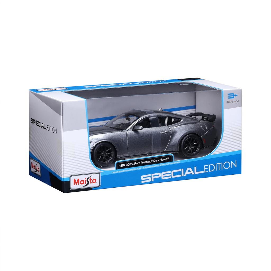Maisto Ford Mustang Dark Horse 2024 Серый Металлическая Модель Готовый Продукт 32925 GY 1/24 / Автомобиль,