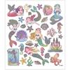 Sticker Sheet - Creotime - Mermaids - 32 Pieces - 16.5 X 15 Cm - Multicolor