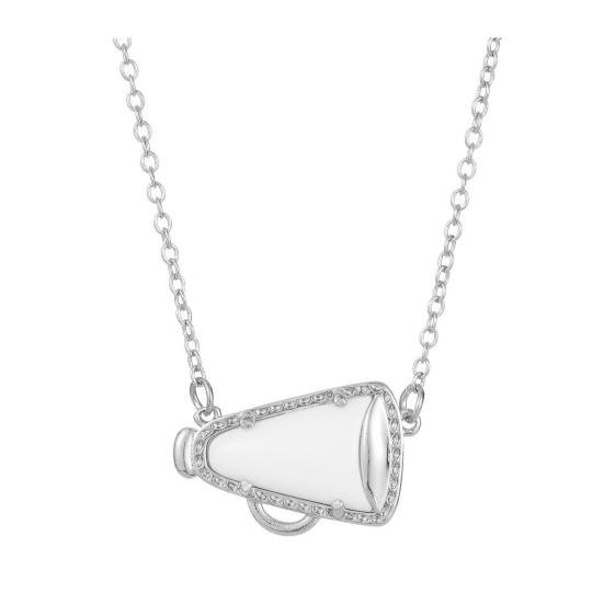 Ожерелье для женщин с подвеской в виде рога, ожерелье с подвеской в виде чирлидера, ювелирное украшение в подарок маме для девочек-подростков