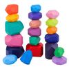 TUGO Building Деревянные развивающие игрушки Баланс Монтессори Деревянный камень Конфеты Разные пальчиковые конструкторы 0 лет 1 год 2 года 3 года Подарочные блоки на день рождения,