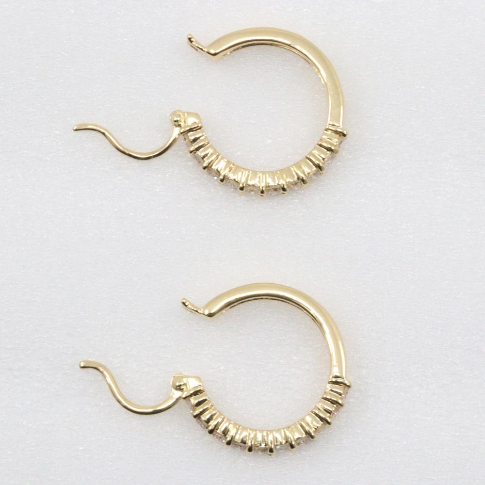 Half eternity Piercing loop 10P diamond K18 yellow gold/diamond 5.2g Women Used