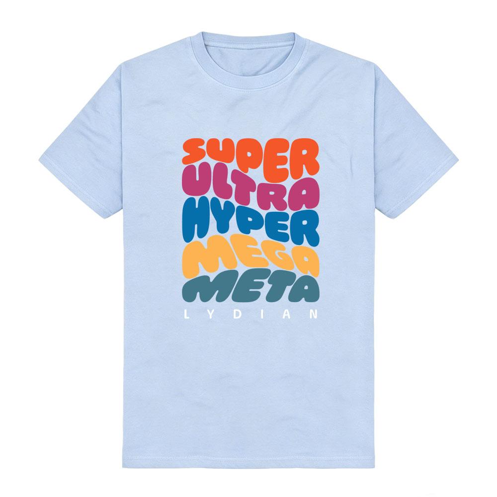 70s Psychedelic Bubble Font Jacob Collier Multi-color stepped contrast Retro Streetwear Soft Comfortable pure cotton women men