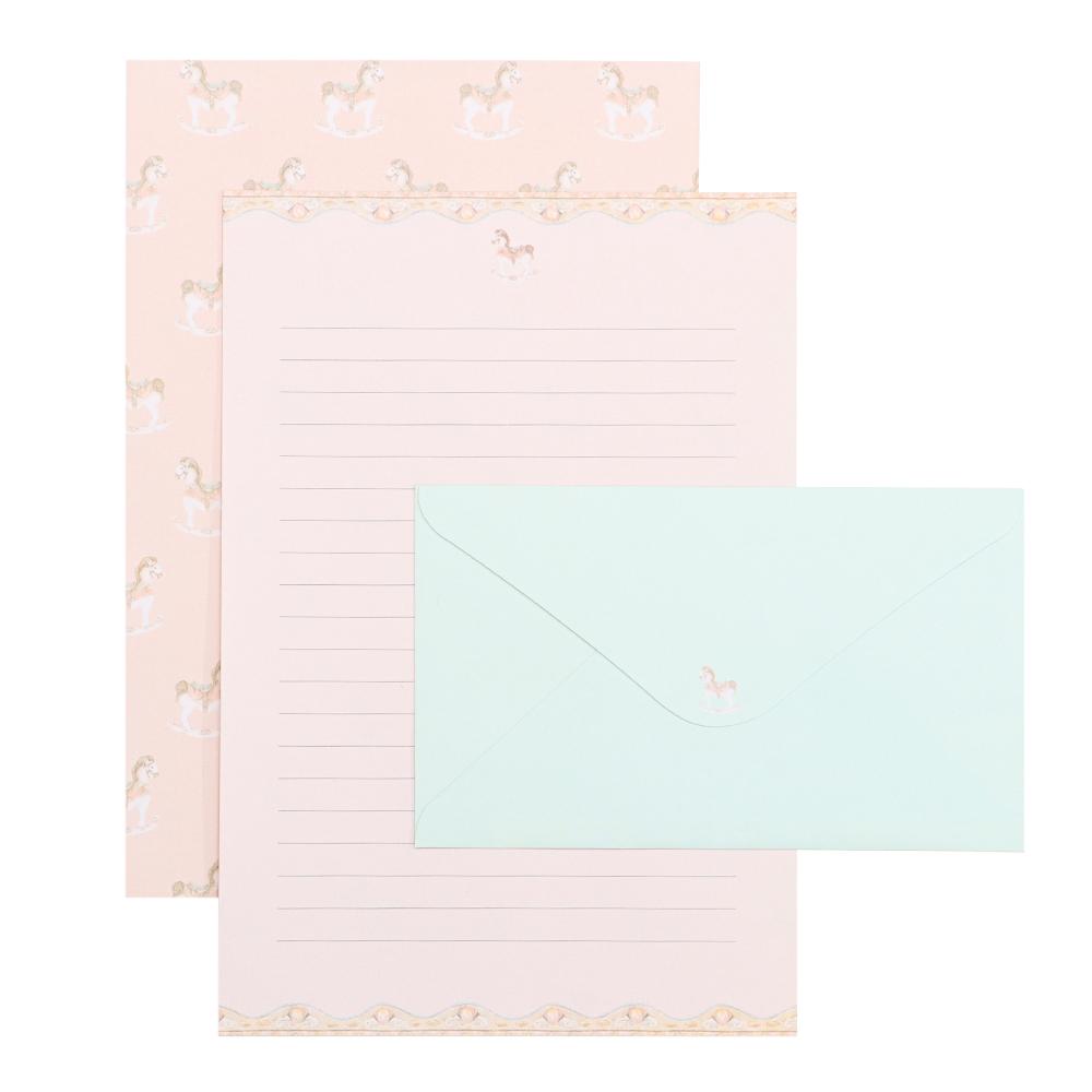 Pattern Flower Printing Letter Stationery With Envelopes 3PCS Writing Paper 6PCS Variety Designs