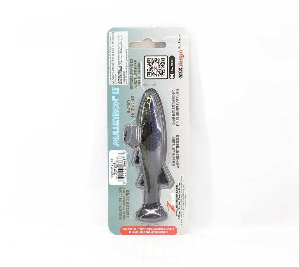 Zman Мягкая приманка Mulletron LT Swimbait 4,5 дюйма Mossback (6377)