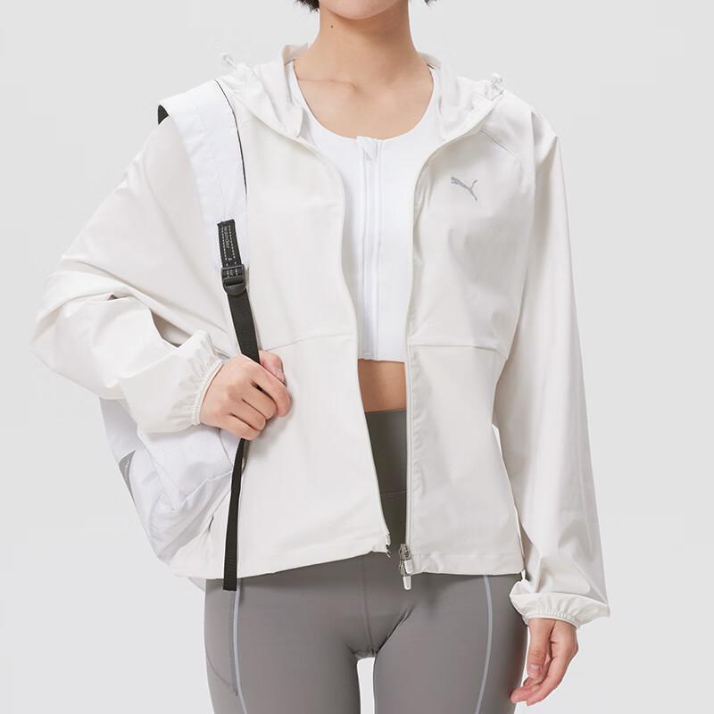 Puma Ветрозащитная тканая тренировочная куртка с длинным рукавом женская куртки 694471-05
