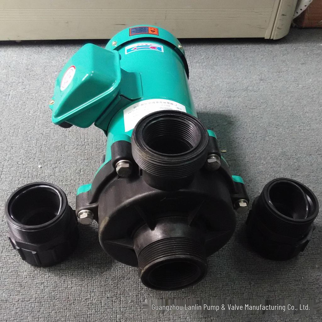 MX-403 Corrosion-Resistant Chemical Liquid Magnetic Drive Pump, 2.2KW - For Pharmaceutical Transfer and Circulation