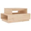 814514 vidaXL Coffee Table 80x55x40.5 Cm Solid Pine Wood