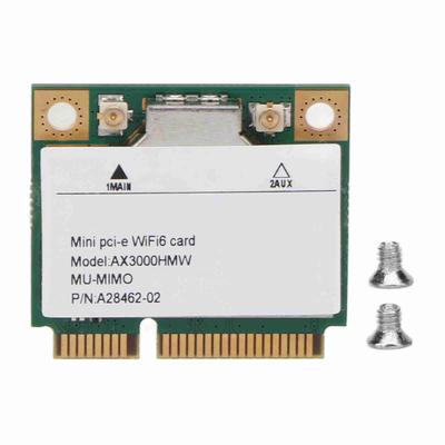 Сетевая карта Mini PCIE Wifi6 3000 Мбит/с Высокоскоростная беспроводная карта Wifi 802.11axac 2,4 ГГц 5 ГГц Сеть