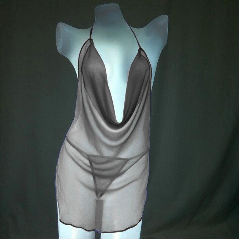 Sexy underwear perspective sexy mesh, hot teasing, free of suspenders