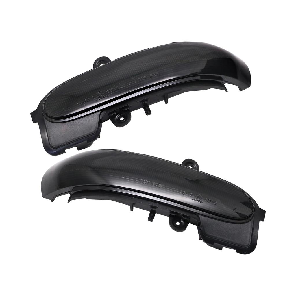 Compatible W203 LED Sequential Turn Signal Door Mirrors with Smoked Lenses Pair and hotimp® Mercedes-Benz C-Class (Genuine Replacement) - (Left Right)