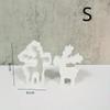 Christmas Elk Ornament Silicone Mold DIY Christmas Deer Scented Plaster Candle Mold Resin Crafts Making Tools for Home Decor