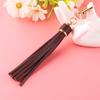 Hot Selling Copper Alloy Lobster Buckle Leather Tassel Pendant Keychain Bag Accessories for Women