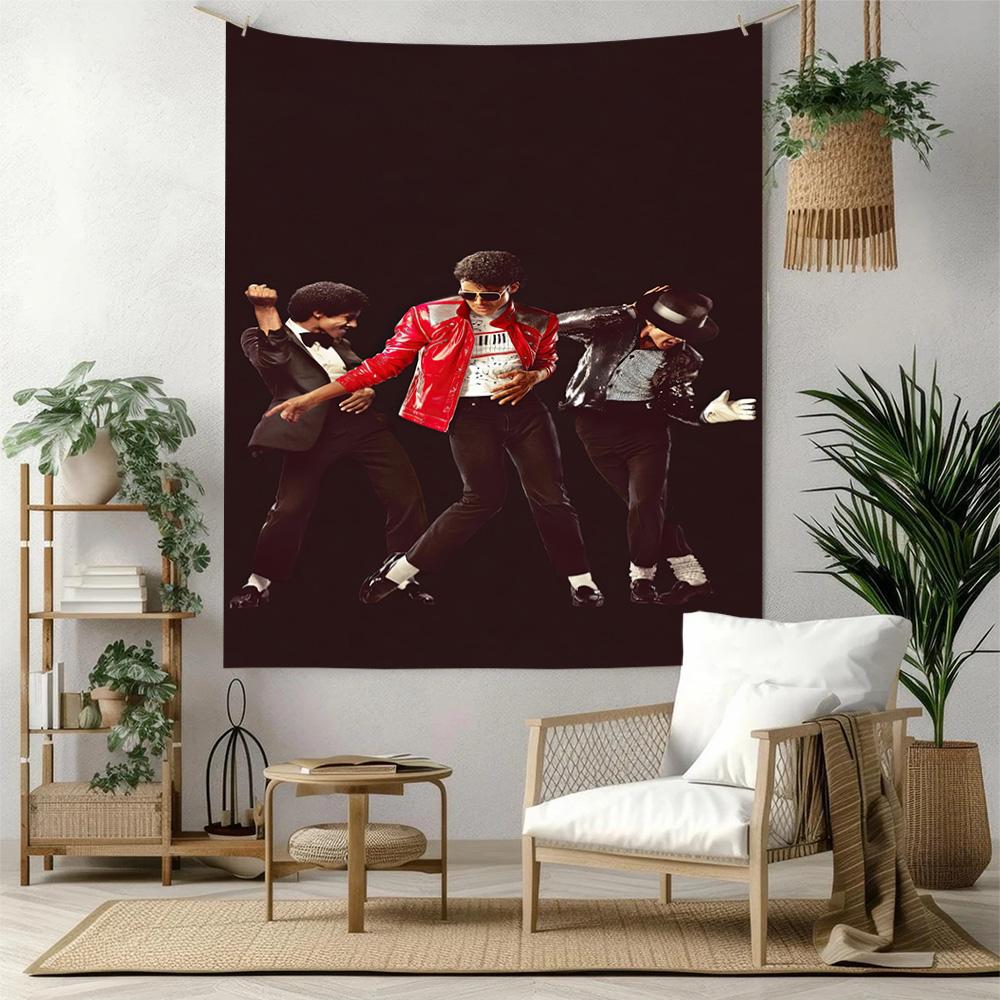 Michael Jackson Wall Decor Tapestry Art For Pet Memorial Birthdaywedding Party Backdrop Family Gift