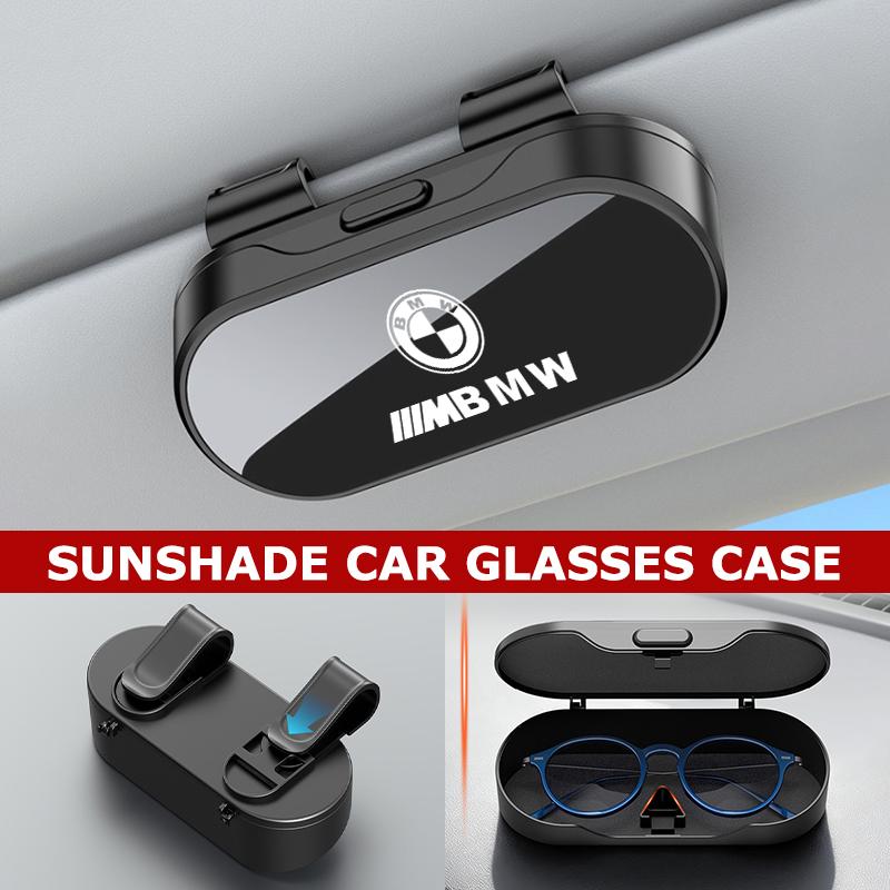 Car Sun Visor Glasses Case Organizer Sunglasses Box Visor Sunshade For BMW Performance M E87 E30 E46 E28 F35 G20 E93 F20 X3 X DR3