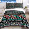 3PCS Native American Pattern Bedding Set,Including 1pc Duvet Cover And 2pcs Pillowcases Perfect for Bedroom, Dormitory, Fan Christmas gift
