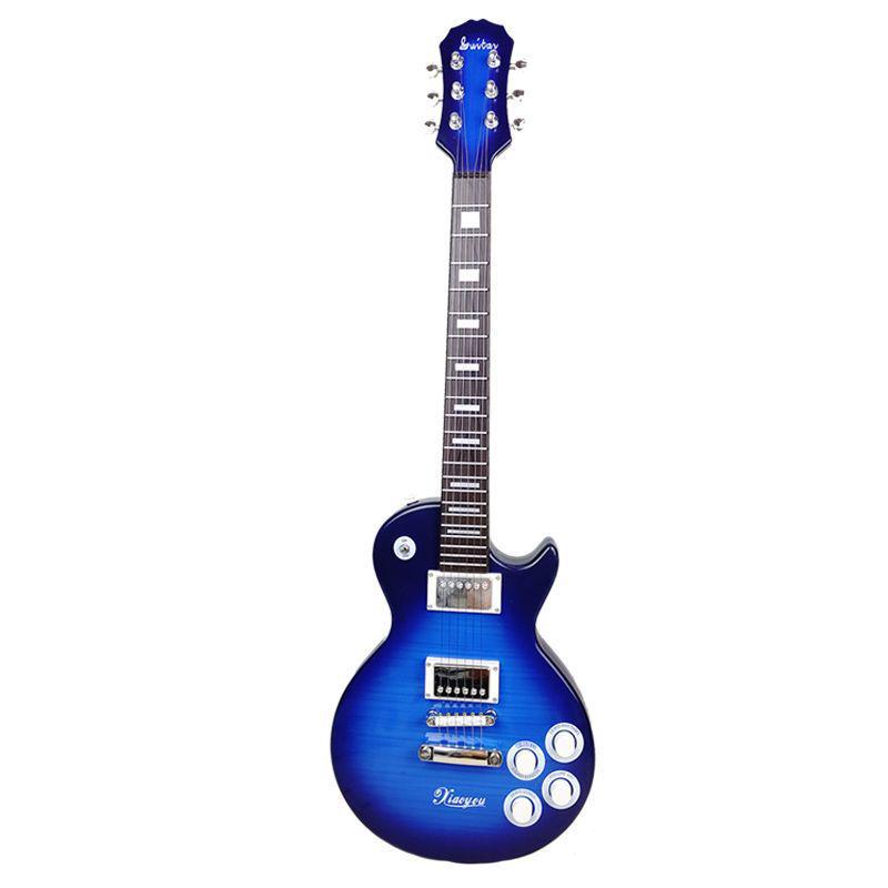 Детская игрушка электрогитара: 6-струнная бас-гитара для начинающих мальчиков и девочек