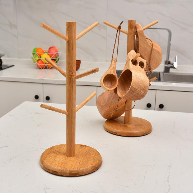Деревянный подстаканник в форме дерева, кофейная чашка, чайная чашка, сушка, подставка для хранения, домашняя кухня, кружка, подвесной дисплей, органайзер, полка