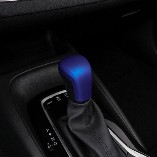 1PCS Cover Trim Blue ABS Console Gear Shift Knob For - Toyota Corolla