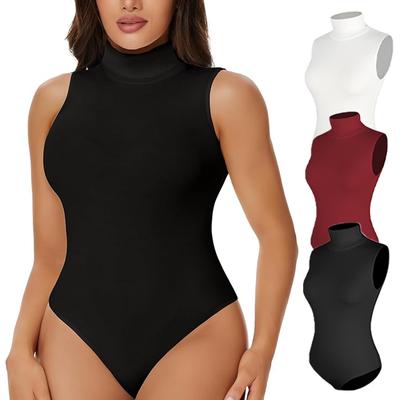 Корректирующее белье для женщин Коррекция живота Бесшовные топы Body Shaper Компрессионное белье для подтяжки ягодиц Корректирующее белье Корсеты без рукавов с высоким воротником