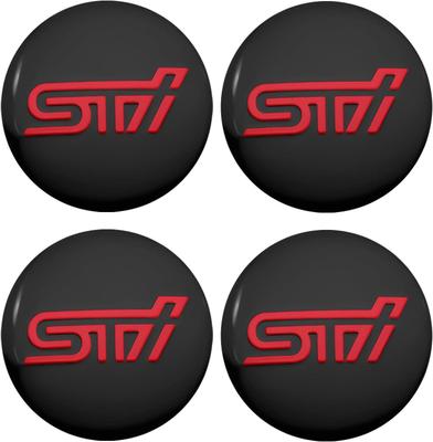 Наклейка-эмблема на центральный колпачок колеса STI Наклейка на колпачок ступицы Legacy