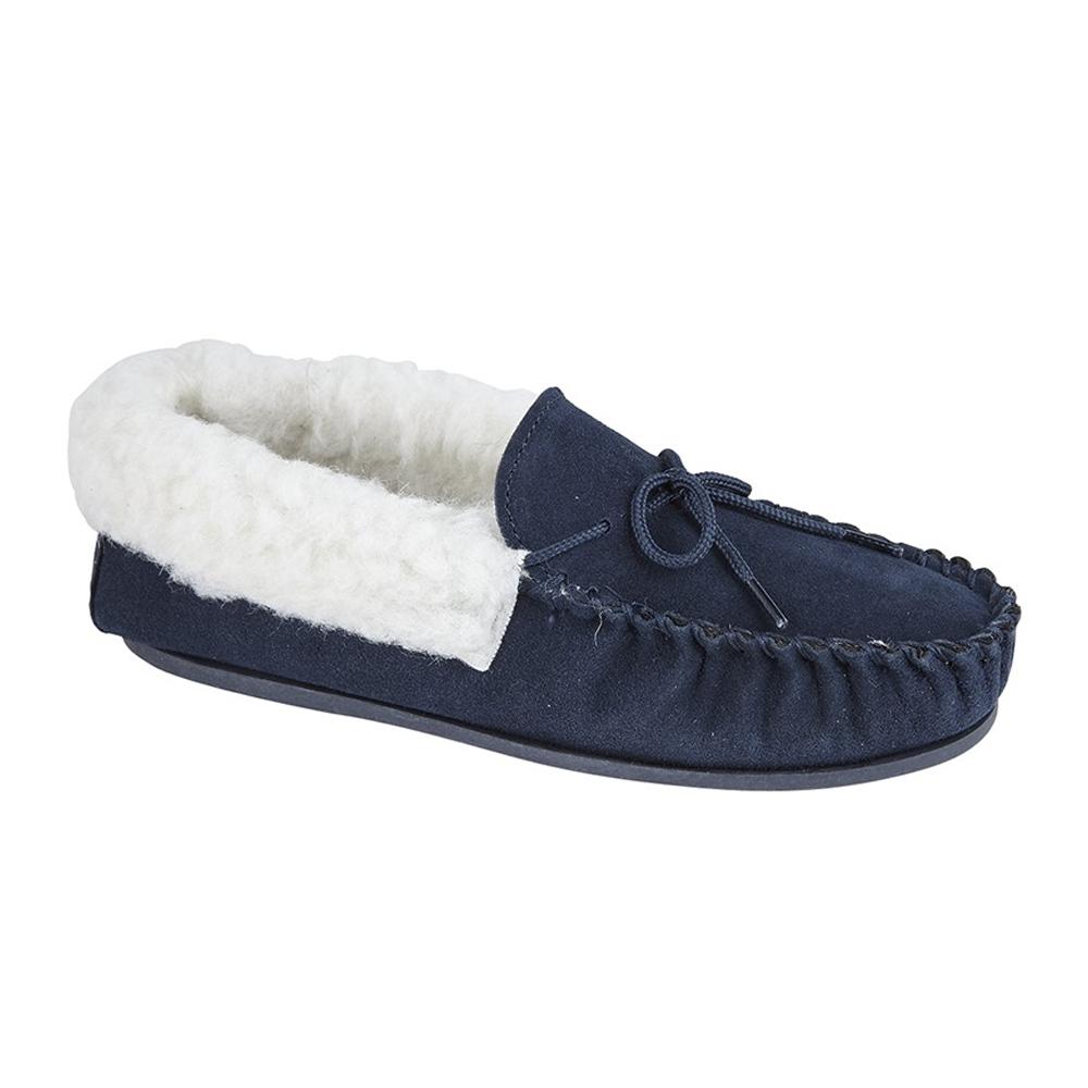 Mokkers Womens/Ladies Suede Emily Moccasin Slippers