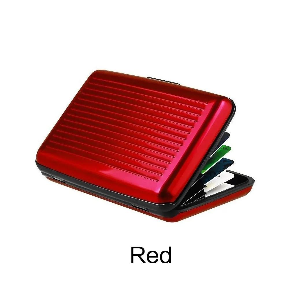 Металлический кошелек с защитой от RFID для женщин и мужчин, Бизнес-визитница, Защита для кредитных карт, Держатель для карт, Высококачественный, Водонепроницаемый, Защита от сканирования, Кошелек