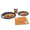 KOMBIUDA 50 Pieces Halloween Party Plates, Halloween Cups and Dishes, Halloween Paper Plates, Cake Plates, Paper Dessert Table Settings