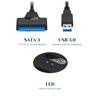 Кабель-адаптер USB 3.0 на SATA для 2,5-дюймового HDD/SSD со скоростью передачи данных 5 Гбит/с и поддержкой OTG